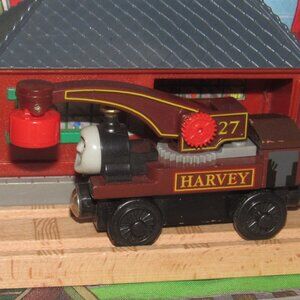 Thomas Wooden Railway Train Engine Track Harvey